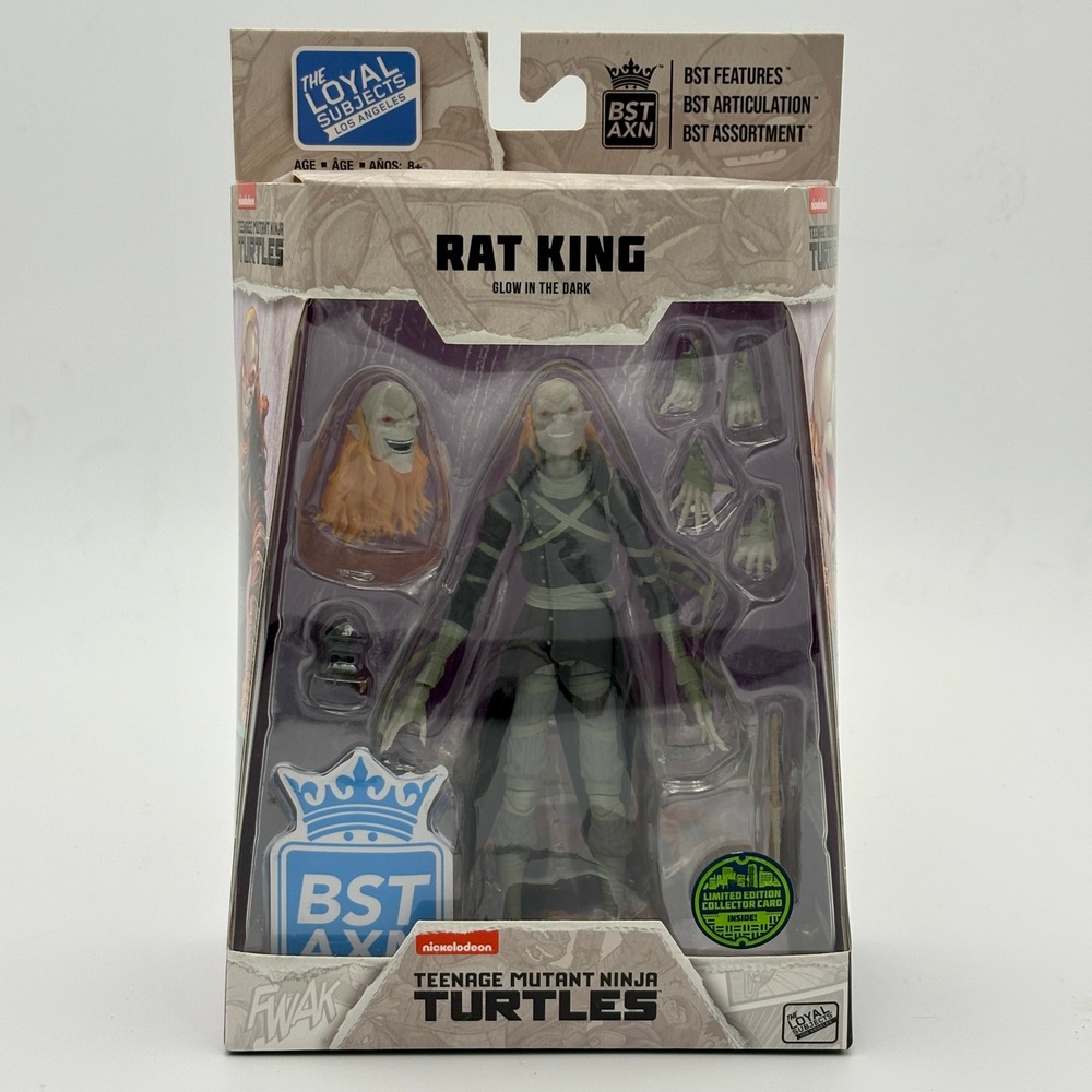 TMNT Rat King Glow in the Dark BST AXN The Loyal Subjects Action Figure NIB